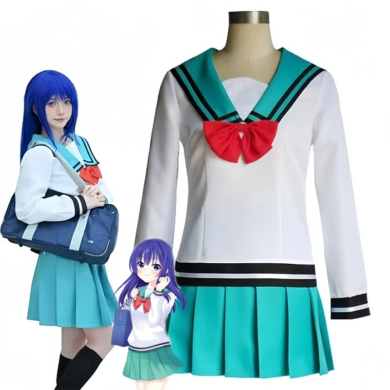 Cosplay Prop Bow - Anime-stijl Japans matrozenuniform cosplay kostuumset, lange