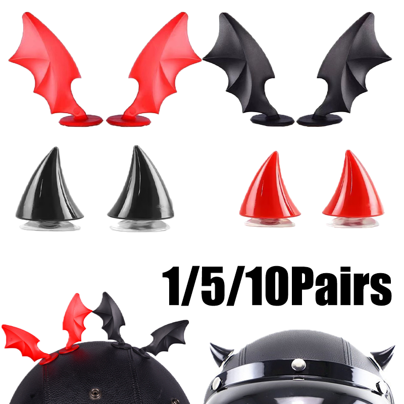 Cosplay Bat Prop - ﻿ Halloween Motorhelm Vleermuis Duivel Hoorns