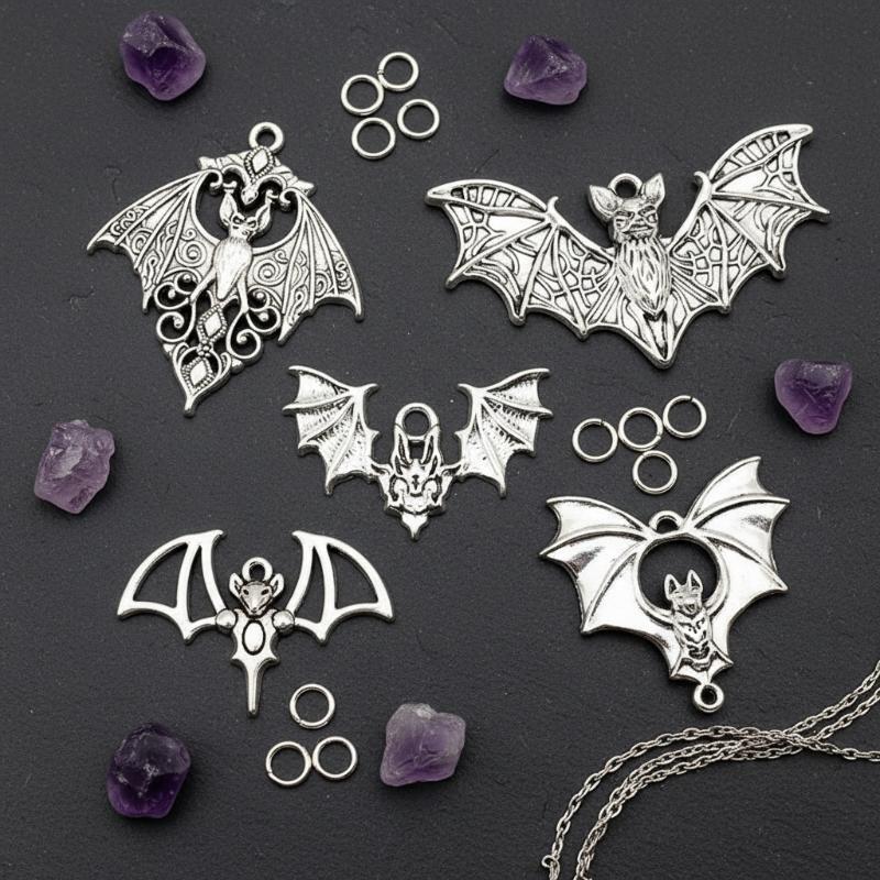 Cosplay Bat Prop - # @4pcs Gothic Vampire Bat Charm