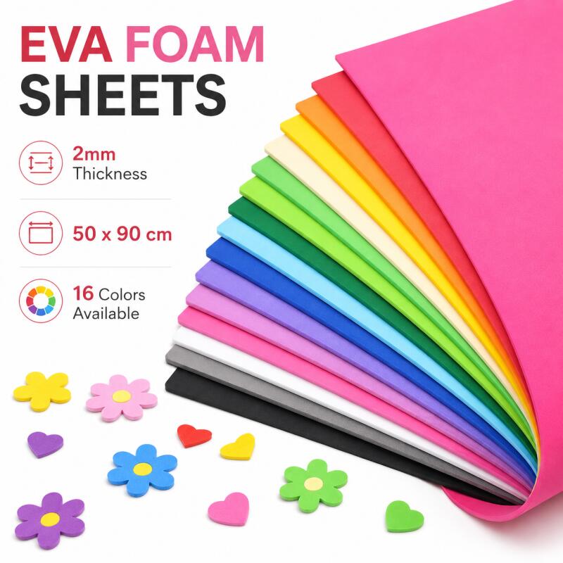 Cosplay Props Eva Foam - 2 stuks EVA-schuimplaten, kleurrijk zacht duurzaam