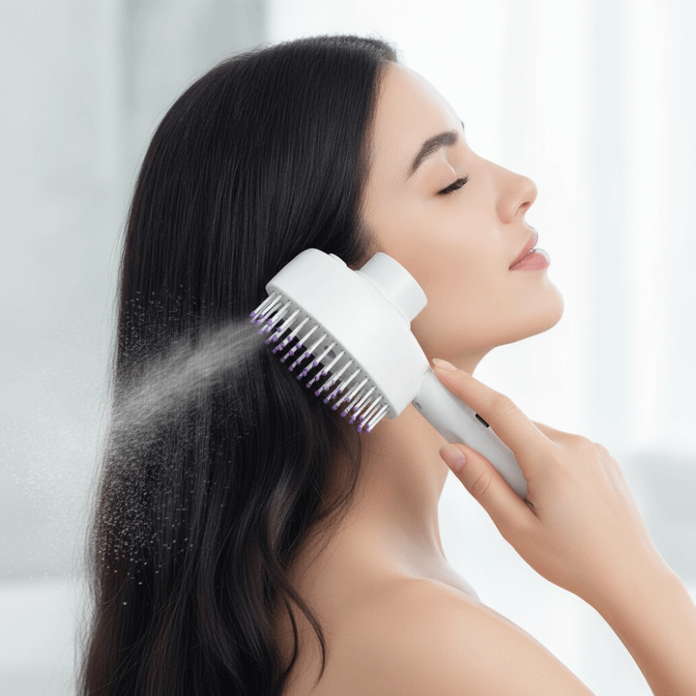 Hair Spray Color - Multifunctionele Roodlicht Spray Massagekam Anti-Frizz Grote