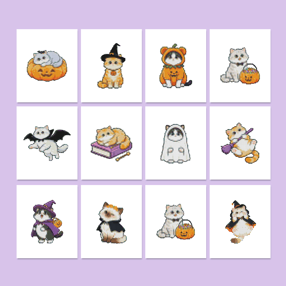 Cosplay Bat Prop - Nieuwe 12-delige schattige Halloween katten thema