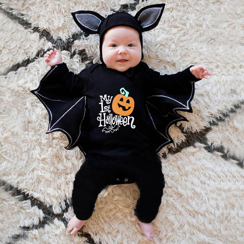 Cosplay Bat Prop - Baby's eerste Halloween kostuum zwarte vleermuis