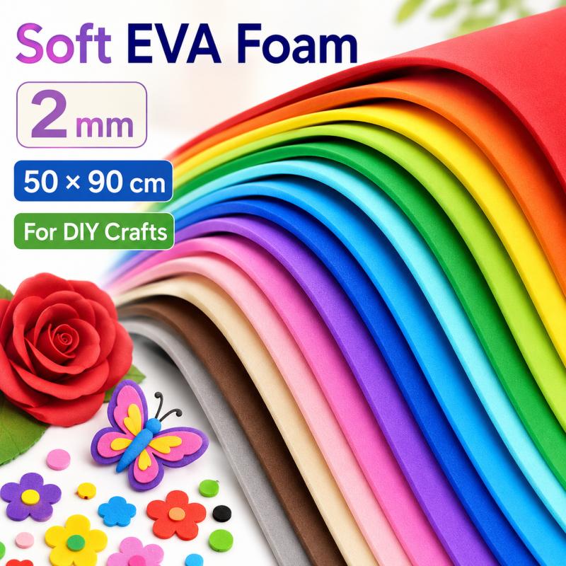 Cosplay Props Eva Foam - Kleurrijke EVA-schuimplaten 2mm dik 50x90cm Zacht
