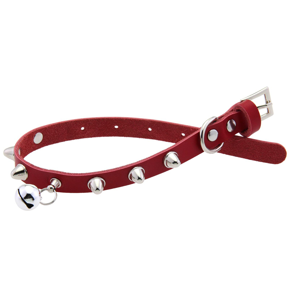 Leren kattenhalsband met bel V - D Ring Strap recensie en prijs