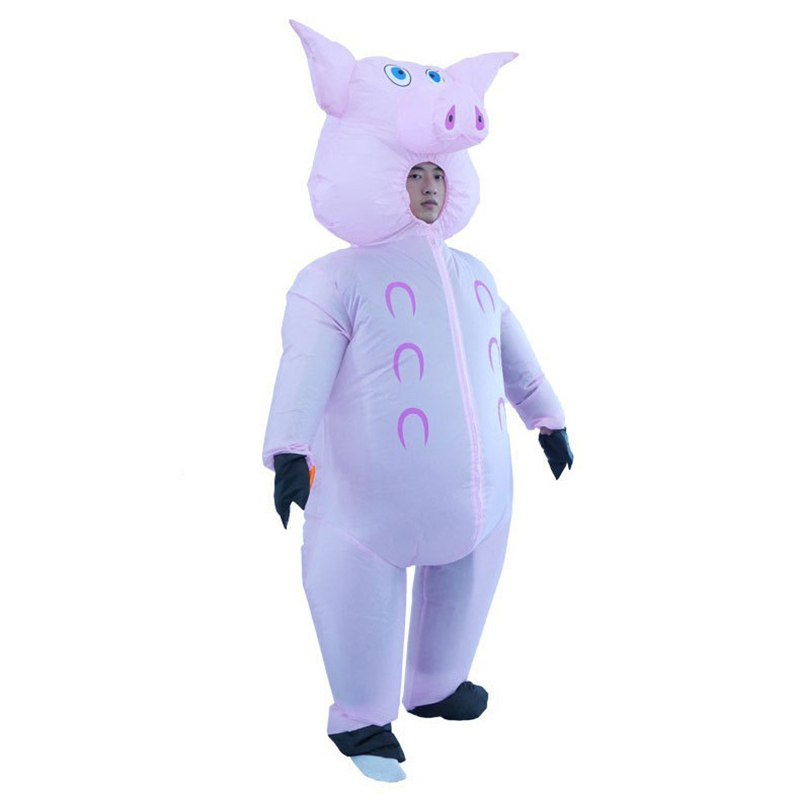 Roze varken opblaasbaar pak za - Cosplay Prop Business recensie en prijs